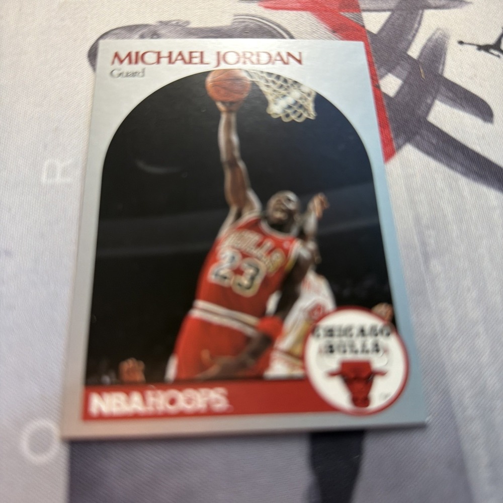 1990-91 NBA Hoops Michael Jordan #65 Chicago Bulls Basketball Card